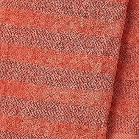 Quick-drying 100% cotton hand towels (16" long x 26" wide) Textured double weave, low-lint absorbent (2-pack, Coral)