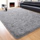 Super Soft Fluffy Living Room Bedroom Rug, 5' x 8', Gray
