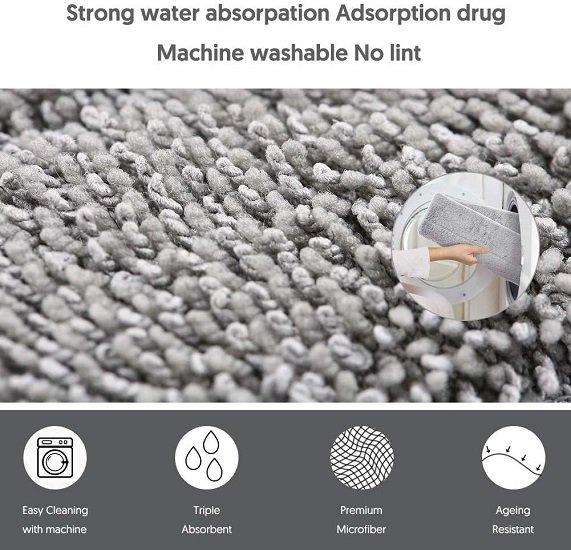 Microfiber Hardwood Floor Mop , 360 Rotation Dust Flat Mop